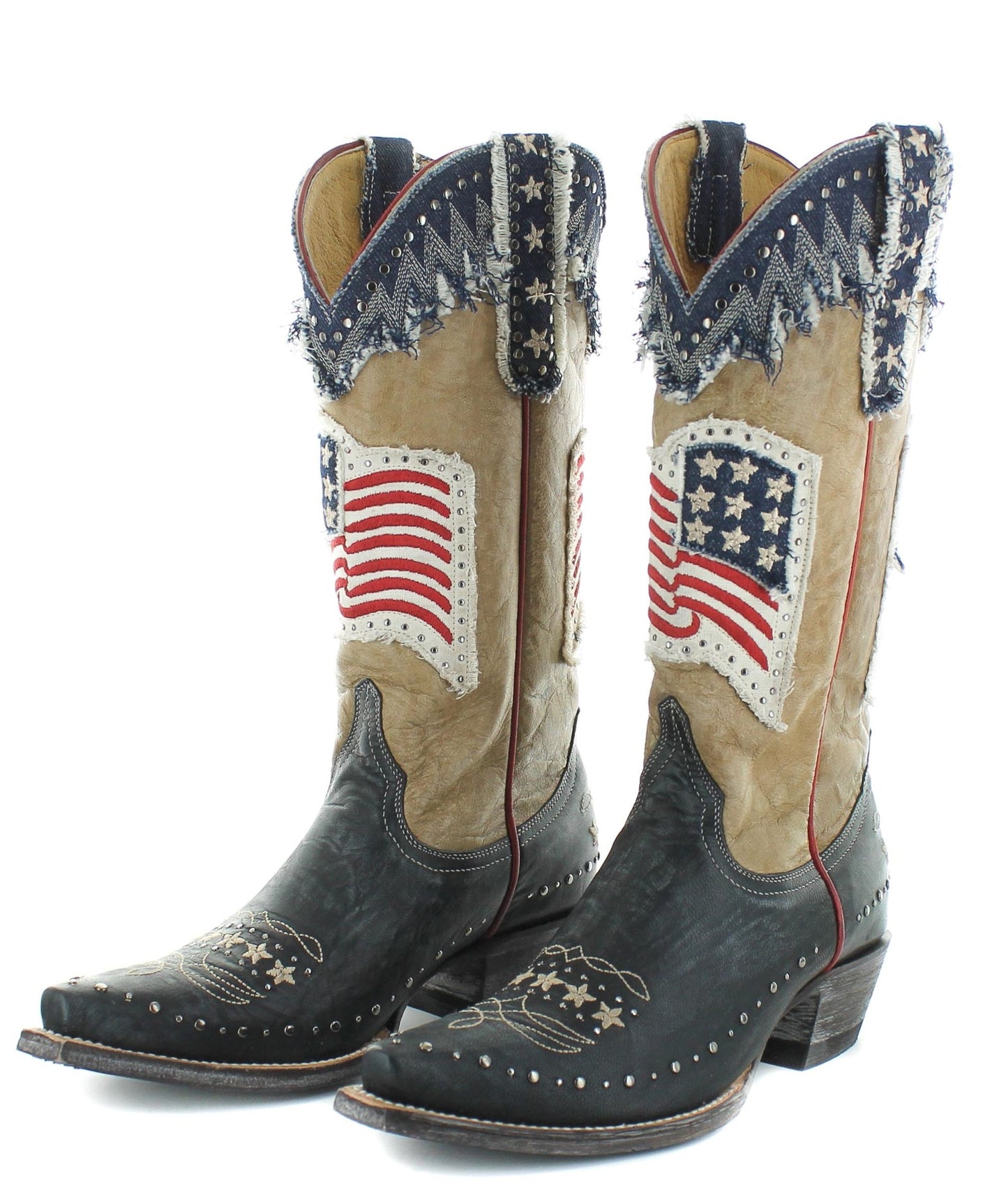 Yippee Ki Yay by Old Gringo Unity Boot in Bone Blue