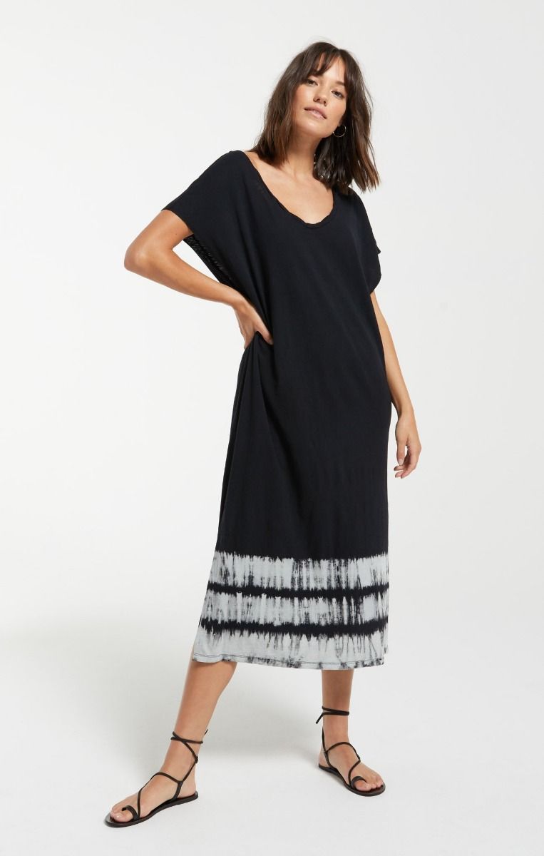 Z Supply Eden Stripe Tie-Dye oversized dress