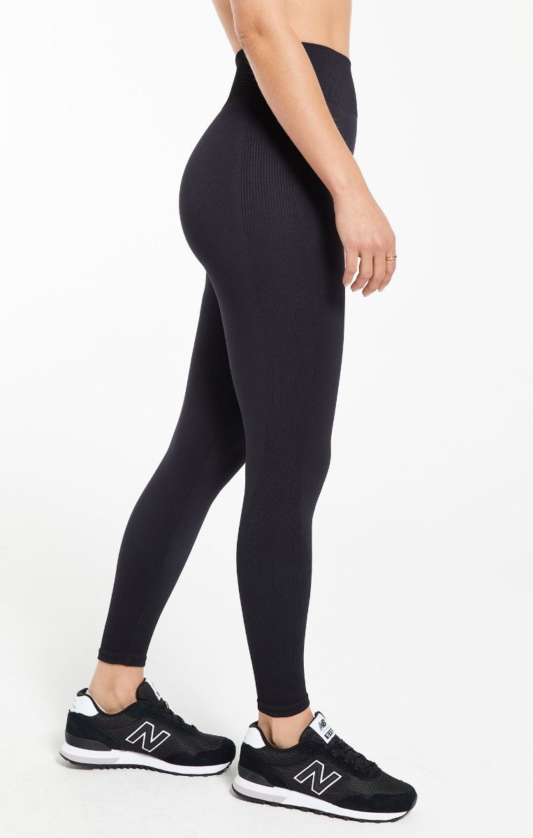 Walk It Out Seamless Legging In Black By Z Supply Zlp213958