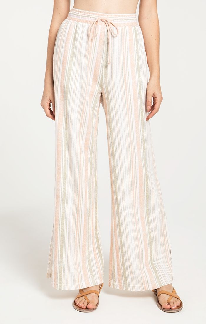 Z Supply Hana Stripe Pant in Sand