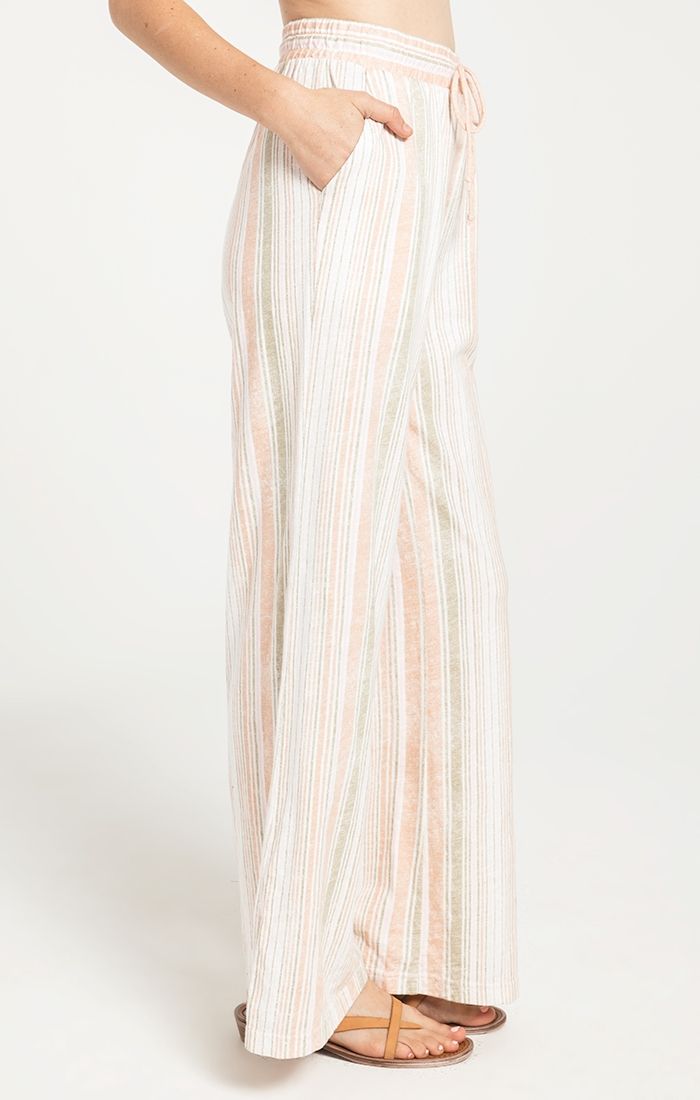 Z Supply Hana Stripe Pant in Sand