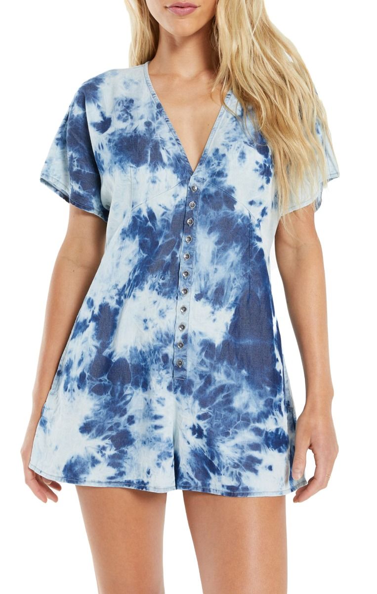 Indigo Tencel Romper in Dark Indigo by Z Supply