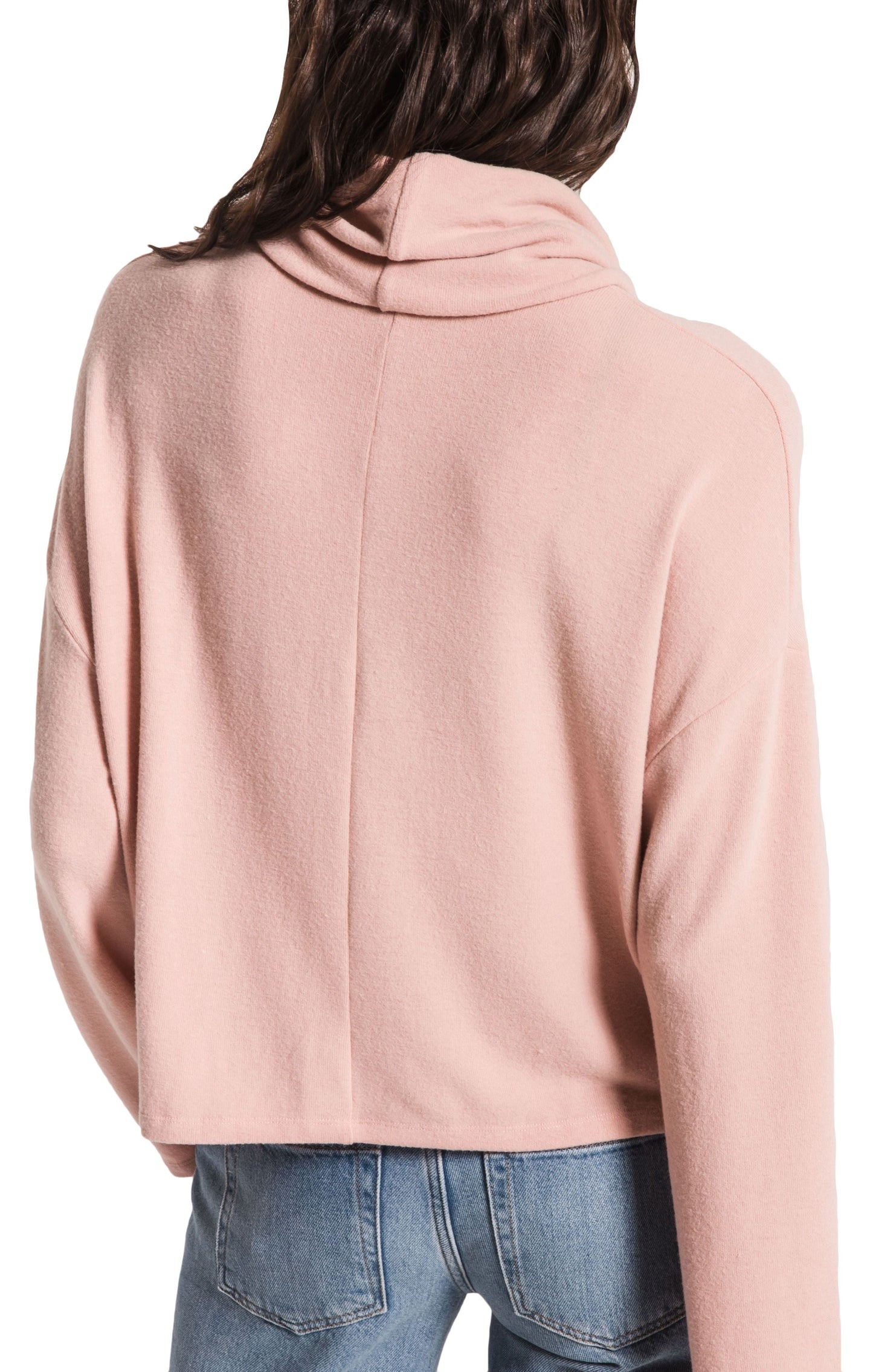 Z Supply The Soft Spun Skimmer Mock Neck in Mauve Blush