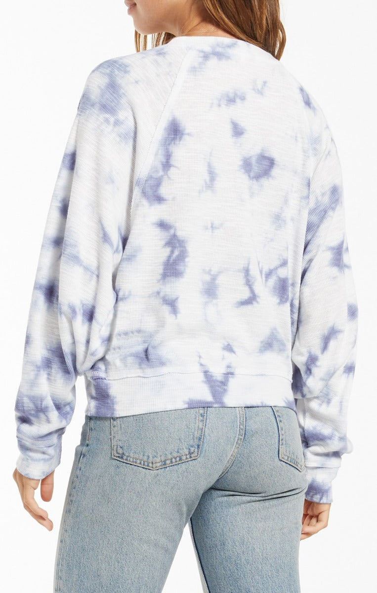 Claire Cloud Tie-Dye Top in Dusty Navy by Z Supply