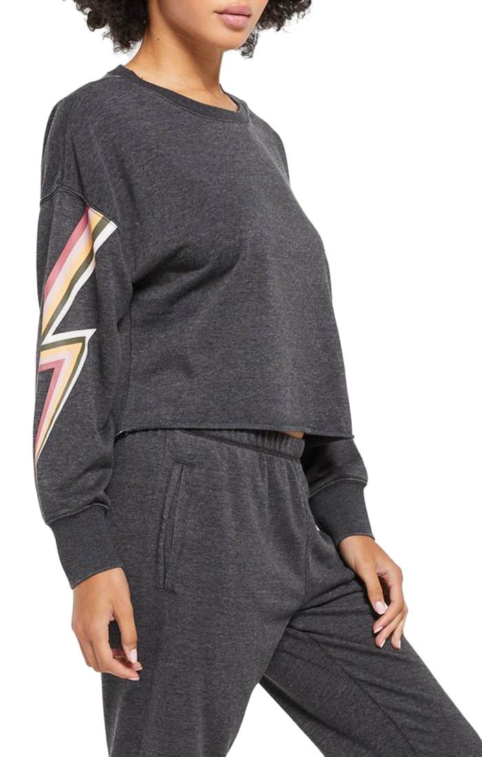 Z Supply Jayde Bolt Pullover in Black