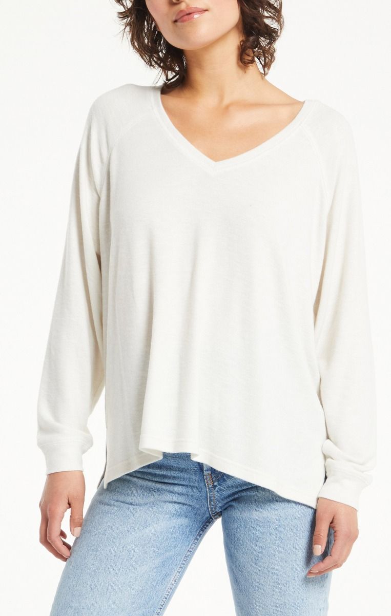 Lyndell Brushed Slub Sweater Top In Sandstone By Z Supply ZT214518