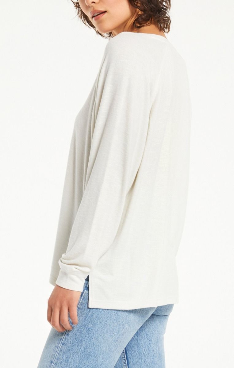 Lyndell Brushed Slub Sweater Top In Sandstone By Z Supply ZT214518