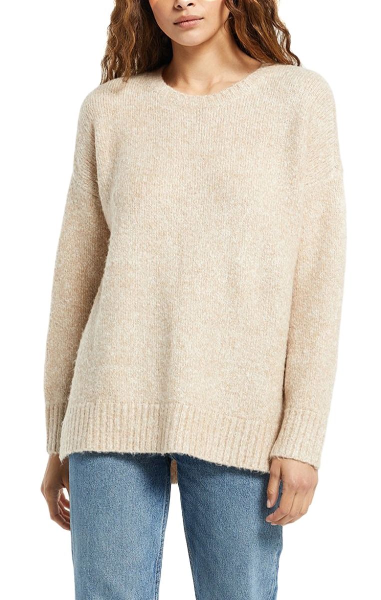 Airee Melange Sweater In Oatmeal By Z Supply Zw214478