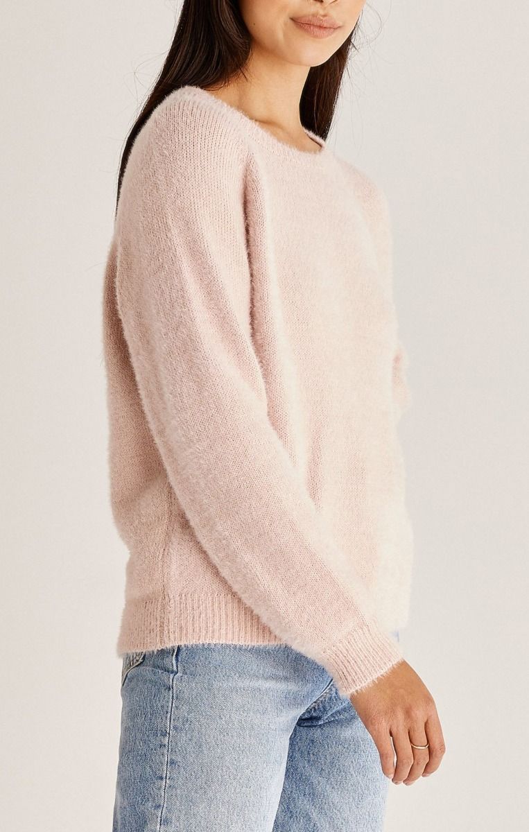 Alexa Eyelash Sweater In Pink Sky By Z Supply ZW214486