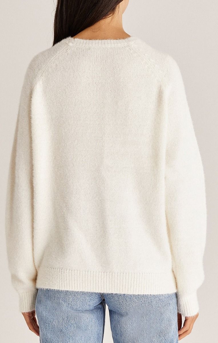 Alexa Eyelash Sweater In Vanilla Ice By Z Supply ZW214486