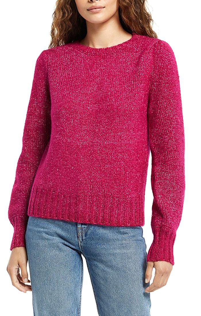 Annie Puff Sleeve Sweater In Jewel Pink By Z Supply Zw214526