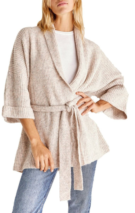 Isla Kimono Cardigan In Pink Heather By Z Supply ZW214704